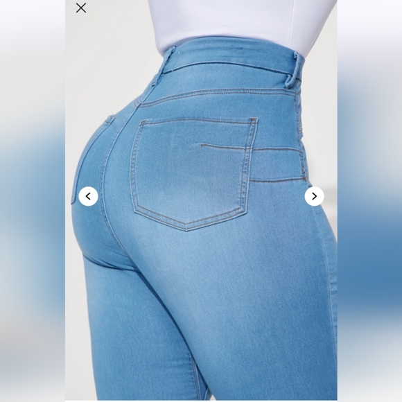 Fashion Nova Can't Deny You Sculpting Skinny Jeans - Light Wash Size 14 (NWT) - Picture 15 of 16